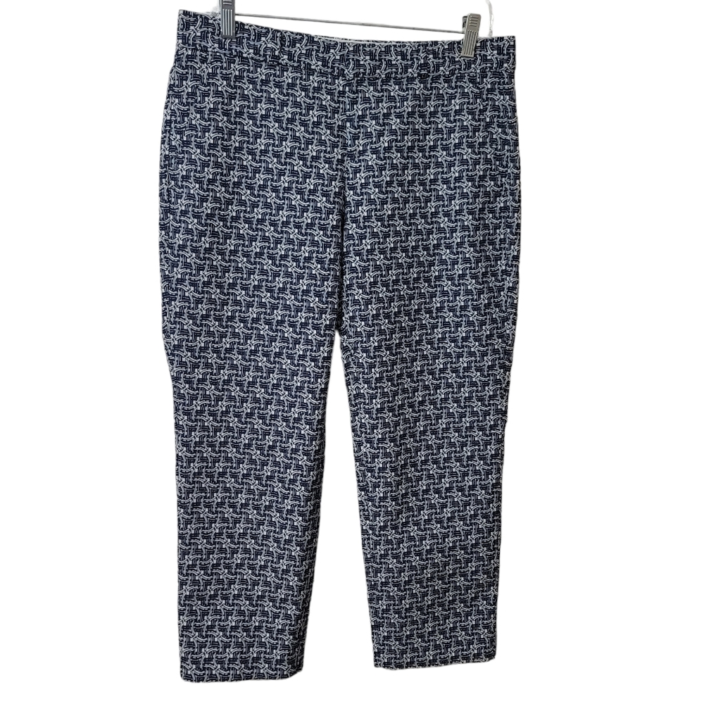 Banana Republic Avery Blue/White Capri Size 6P